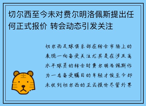 切尔西至今未对费尔明洛佩斯提出任何正式报价 转会动态引发关注